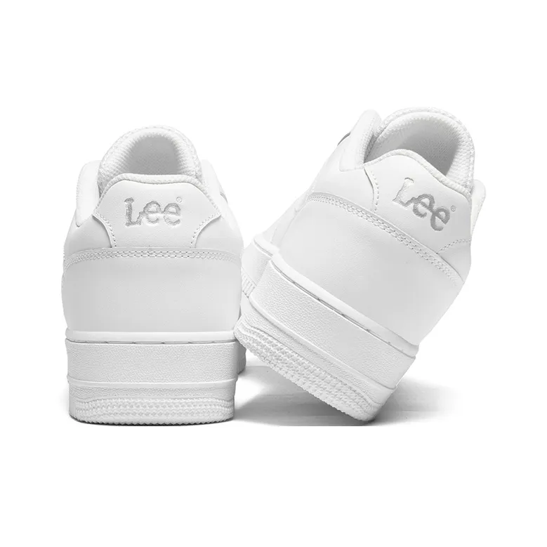 Lee White Sneakers, Business Casual Breathable Height Increase Skateboard Shoes Unisex-3