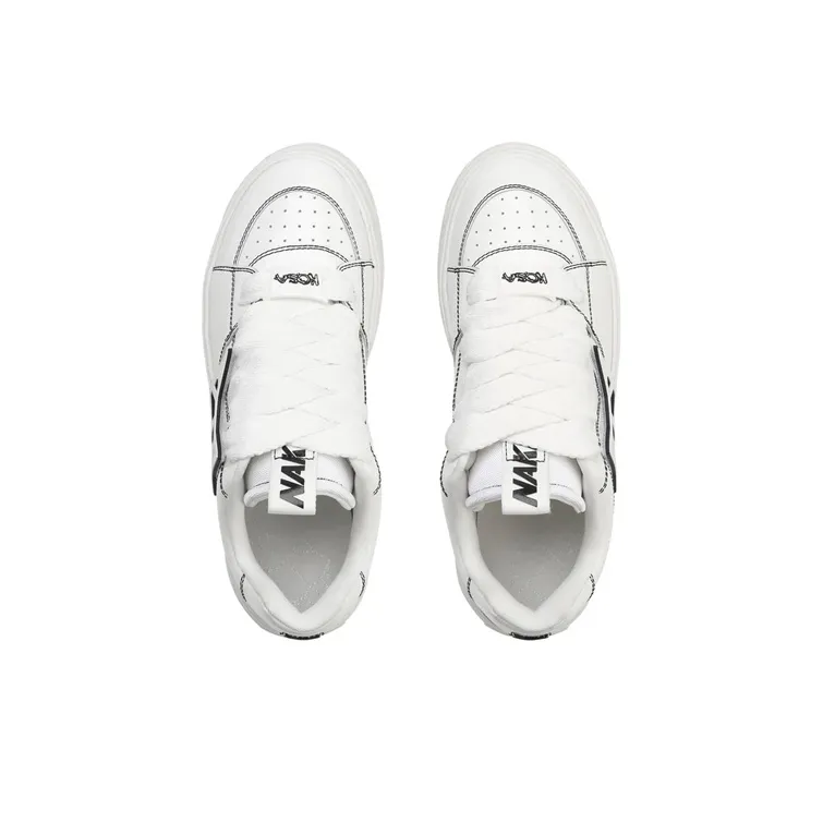 Naked Wolfe Kosa Stylish Skateboarding Shoes Men's White-3