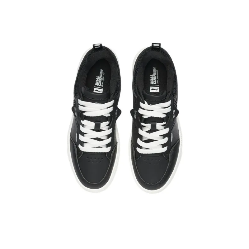 LiNing Cushioning Anti Slip And Wear Resistant Low Top Skateboard Shoes Women's Black-2