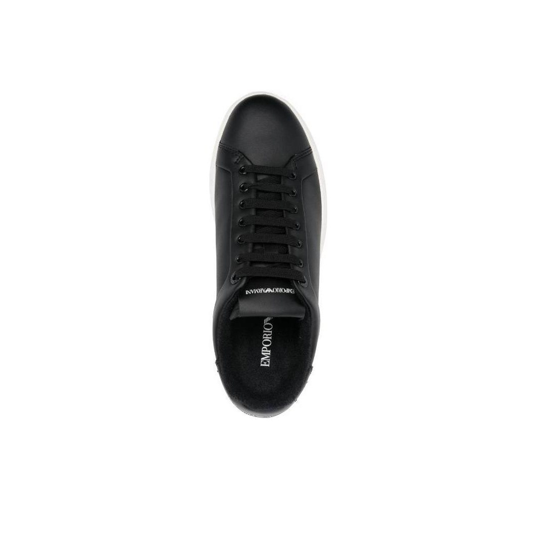 EMPORIO ARMANI Logo-print Lace-up Sneakers - POIZON