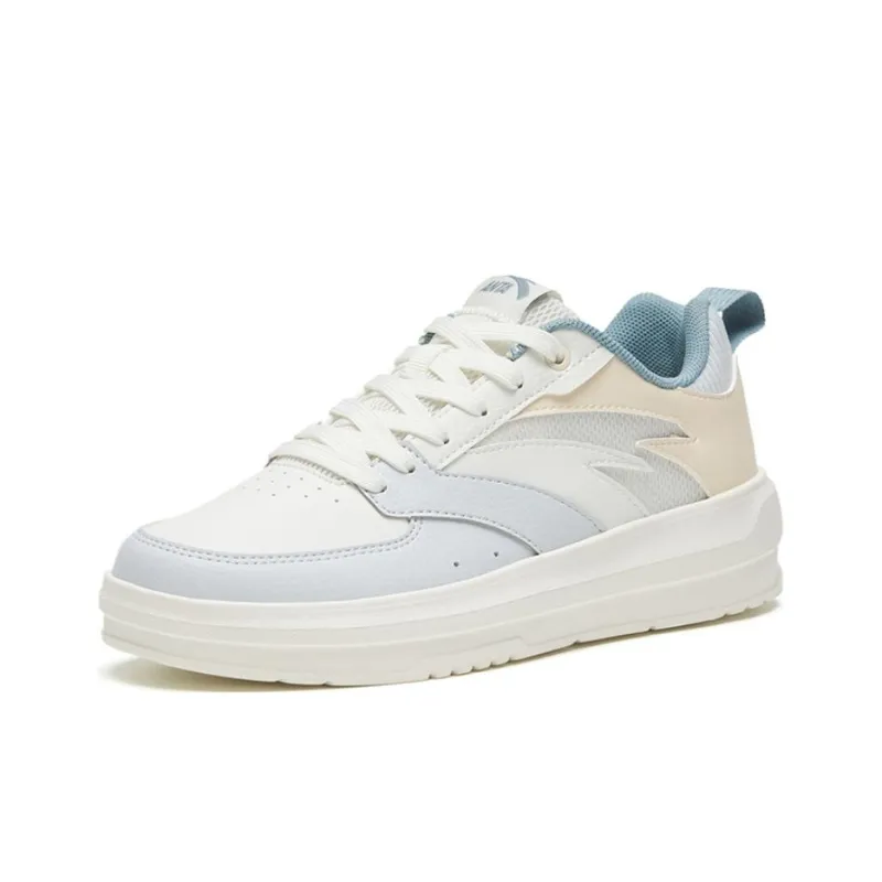 Anta Anti-Slip And Wear-Resistant Lightweight Low-Top Skateboard Shoes Women's Oatmeal White-1