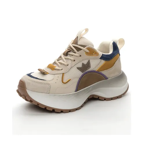 Ruby L Height Increasing Warmth Low-Top Chunky Sneakers 5.5cm Women's
