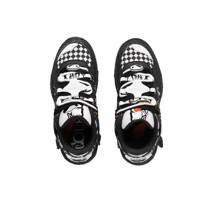 LiNing CF Tracing Collection Honor 2.0 Halloween Low Top Casual Shoes Unisex Black White-2
