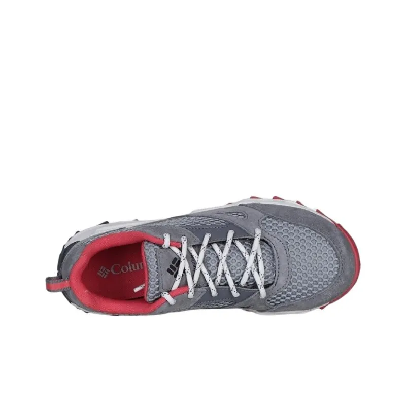 Columbia Anti Slip Wear Resistant Low Top Outdoor Shoes Women's Gray Pink-3