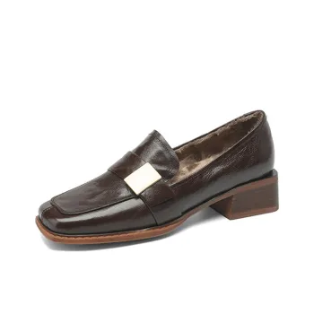 EASTTATA ET Loafers 4cm Women's