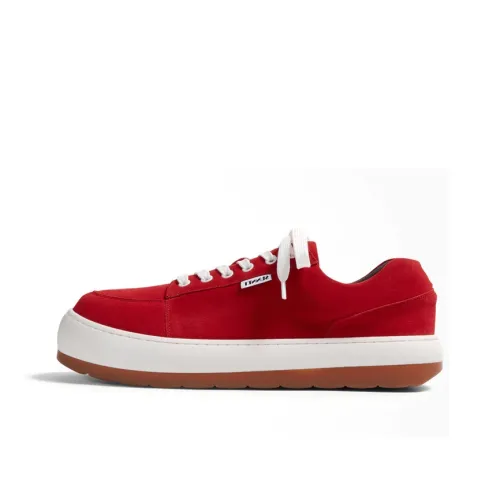 Sunnei Skateboard Shoes Unisex Low-Top Red