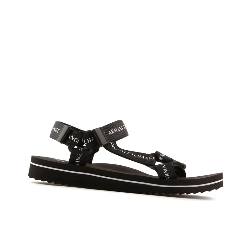ARMANI EXCHANGE Beach Sandals Men's Black-1