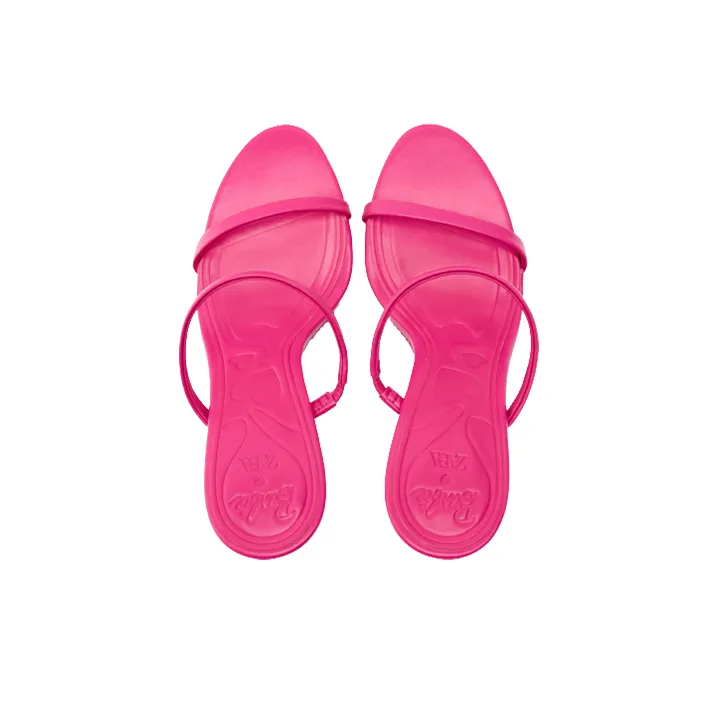 Barbie x ZARA Slide Slippers Women's Pink-5
