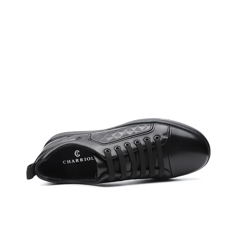 CHARRIOL Low-Top Skateboard Shoes Men's Black-3