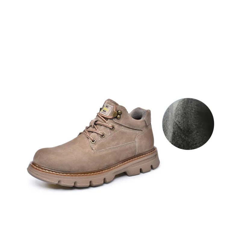 Laoks Men's Casual Shoes Men Low Top Yellow/Brown/Beige-13