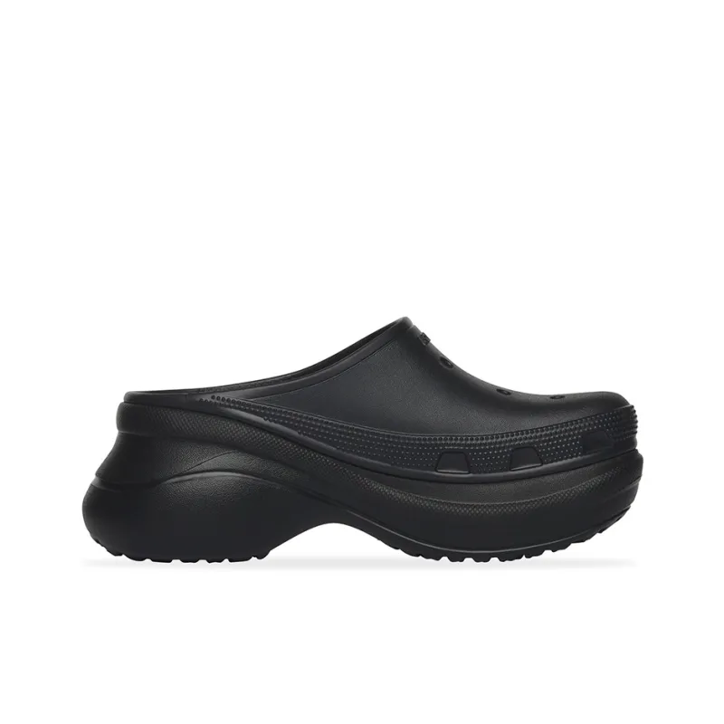 Balenciaga Crocs Mule 'Black Rubber'-1