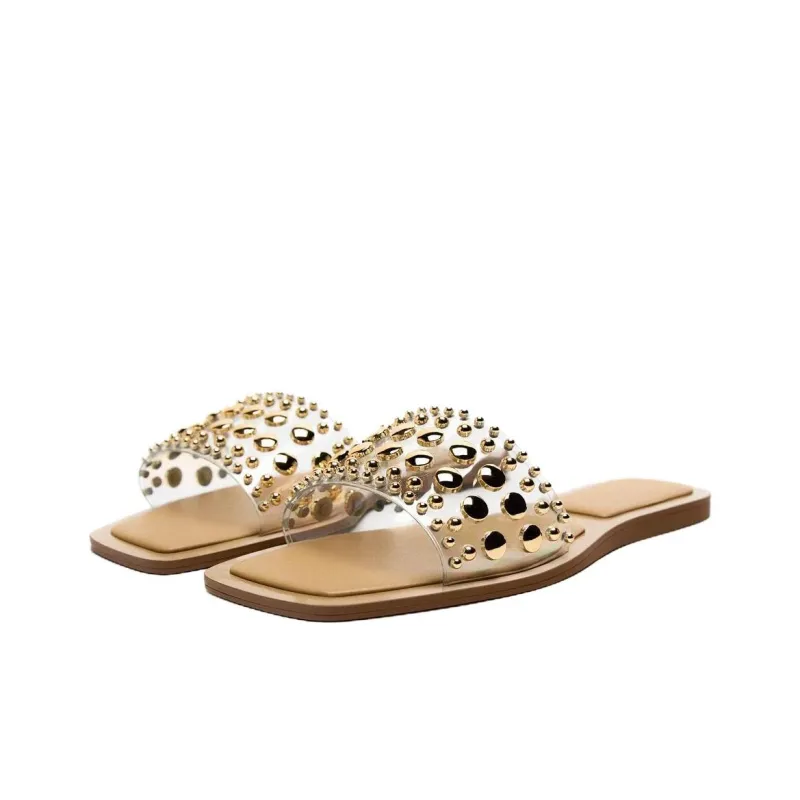 ZARA Quiet Slide Slippers Women's Transparent-1