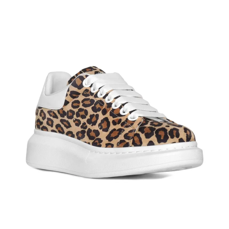 Alexander McQueen Low Top Stylish Skateboarding Shoes Women's Yellow-2