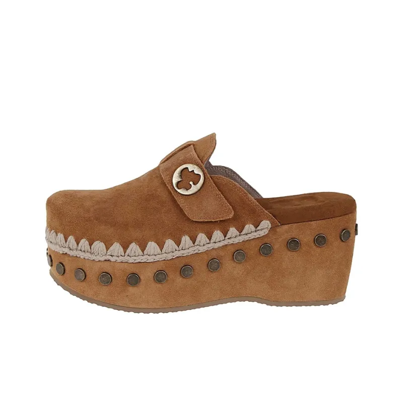 Mou 67mm Leather Mules-0