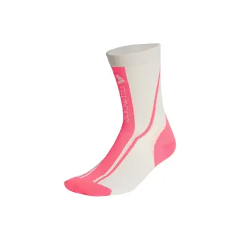 Adidas CREW SOCKS Mid Calf Socks Women's 1 Pack Fluorescent Powder/ivory White