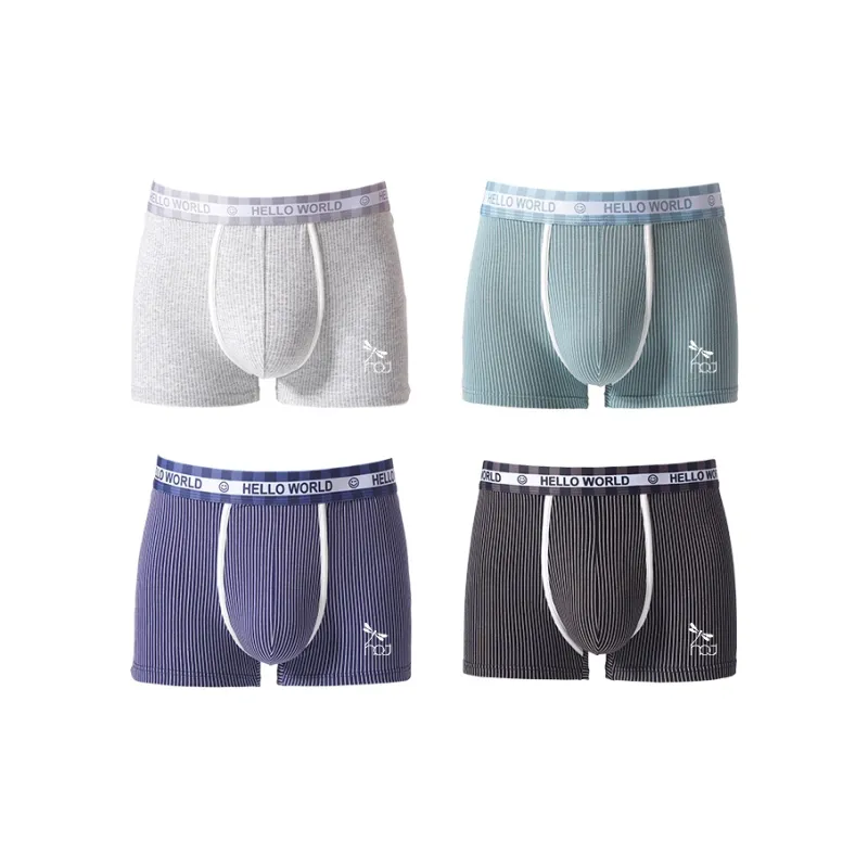 RED DRAGONFLY Cotton Panties Men's Box 4 Pack-0