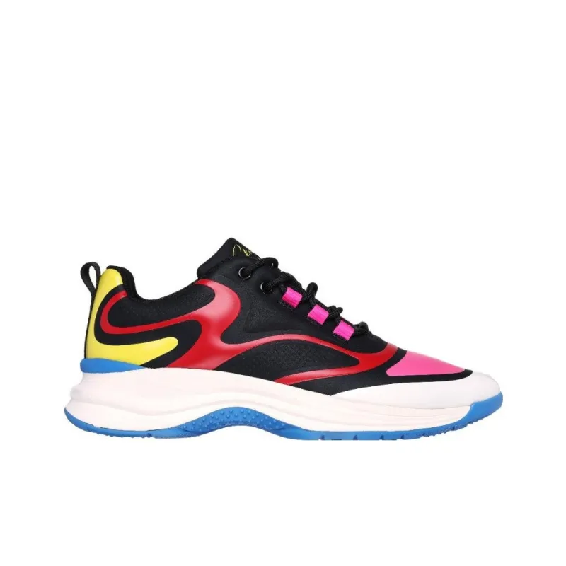 Skechers Ashley Park X Durable Breathable Low Top Casual Shoes Women's Black Blue-1