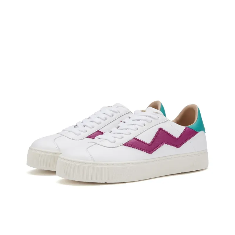 Stuart Weitzman/SW Daryl Adley Low Top Stylish Skateboarding Shoes Women's White-3