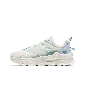 Erke Morning Mist Evening Mist Cushioning Anti Slip And Wear Resistant Low Top Sports Casual Shoes Women's White Purple