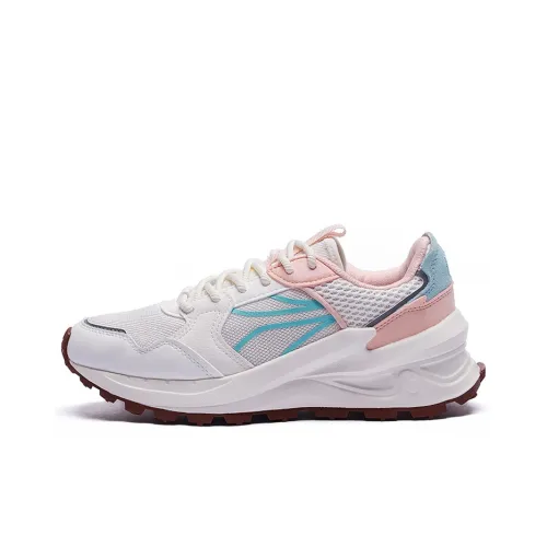 361° Casual Shoes Women's Low-Top Feather White/Soft Pink/Blue