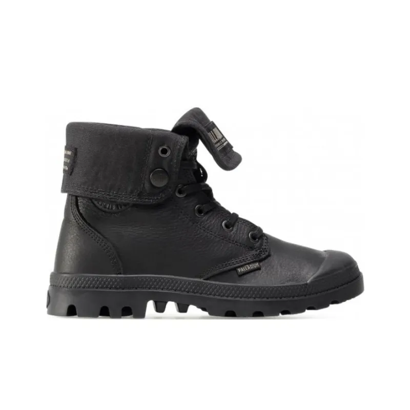 Palladium Baggy Leather Ess Ankle Length Martin Boot Unisex Black-1