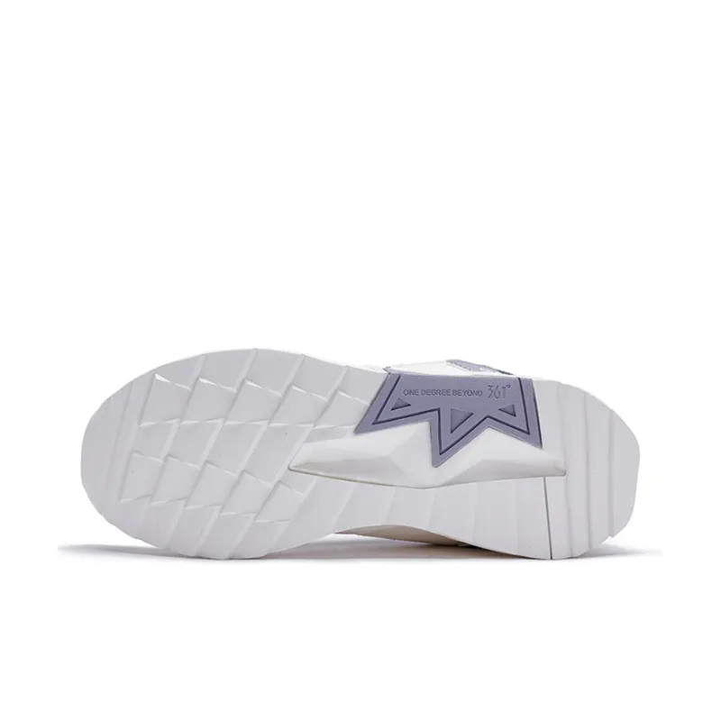 361° Slip Resistant, Abrasion Resistant, Thermal Mid Top Sports Casual Shoes Women's White Purple-4