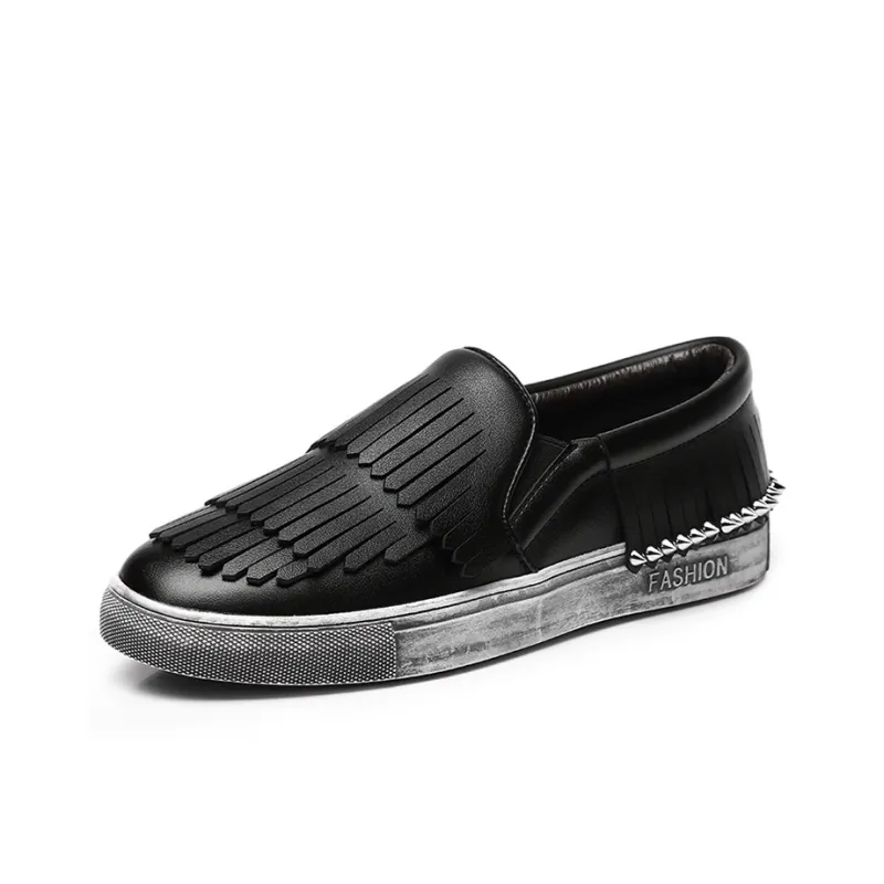 Lady's House Loafers Women's Black/Gunmetal-5
