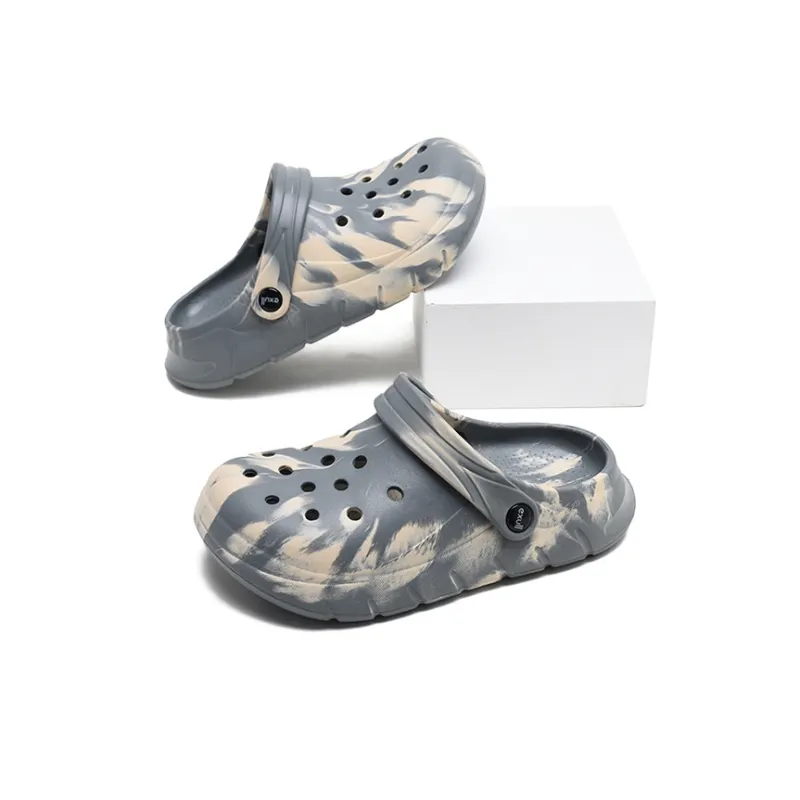 EXULL Q Clogs Unisex Gray Khaki-3