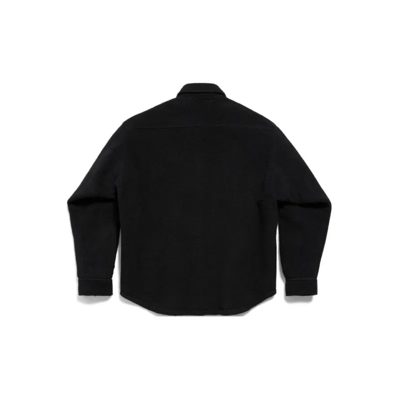 Balenciaga Logo Patch Padded Oversized Shirt-1