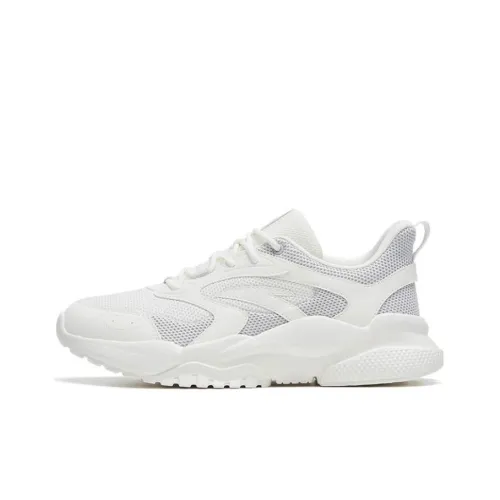 Anta Chao Bai TD Cushioned Wear Resistant Lightweight Low Top Sports Casual Shoes Women's White Purple Gray