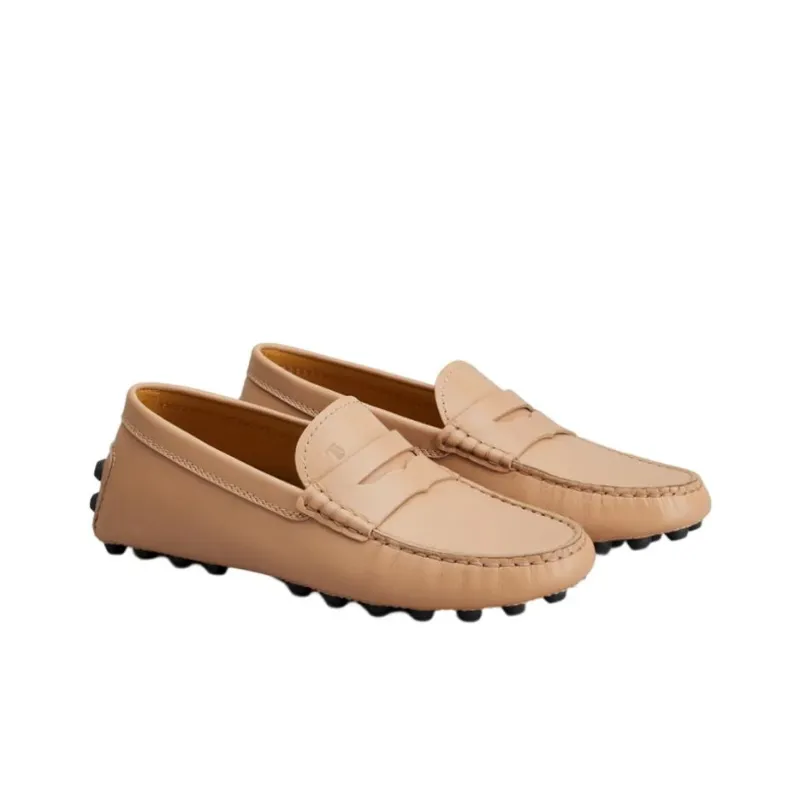 TOD'S Moccasins Logo Embossed Loafers Women's-2