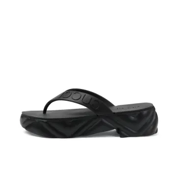 GUCCI Women's Thong Platform Sandal 'Black' Women's