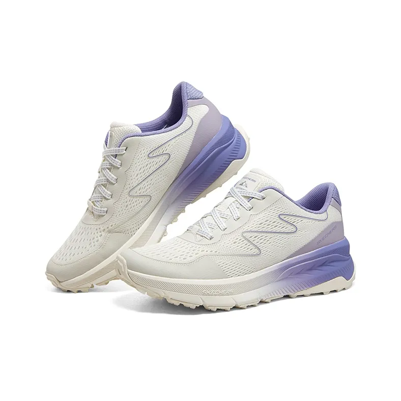 Skechers Relaxed Fit D'Lux Fitness 'White Purple' Women's-3
