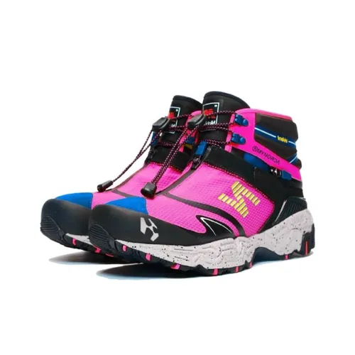 ACRONYM x New Balance Anti-Slip Wear-Resistant High-Top Basketball Shoes Unisex Pink Black