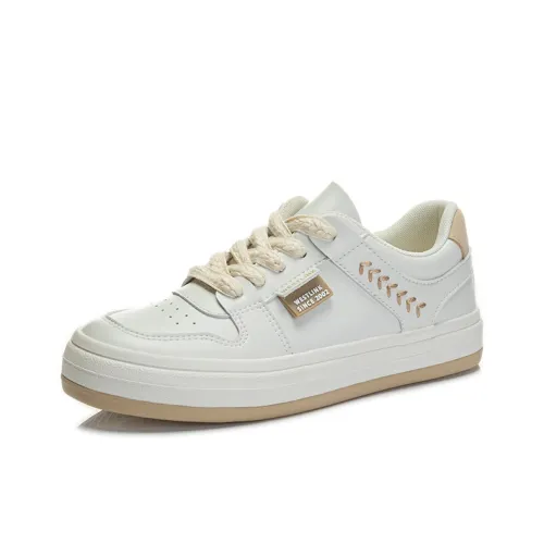 WESTLINK Skateboard Shoes Women's Low-Top Off White