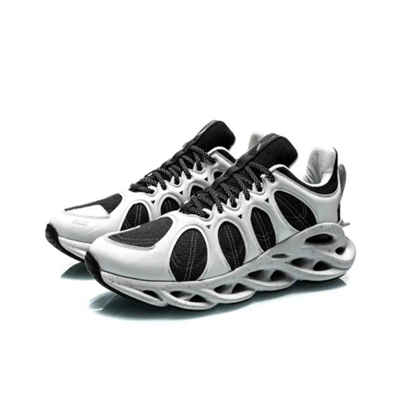 LiNing Curved ACE Cushioning Breathable Lightweight Low Top Running Shoes Men's-2