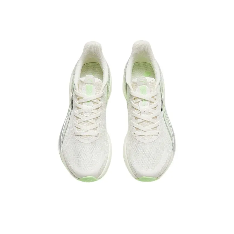 Anta Antelope Run 3 Anti Slip Wear Resistant Low Top Running Shoes Women's White Green-2