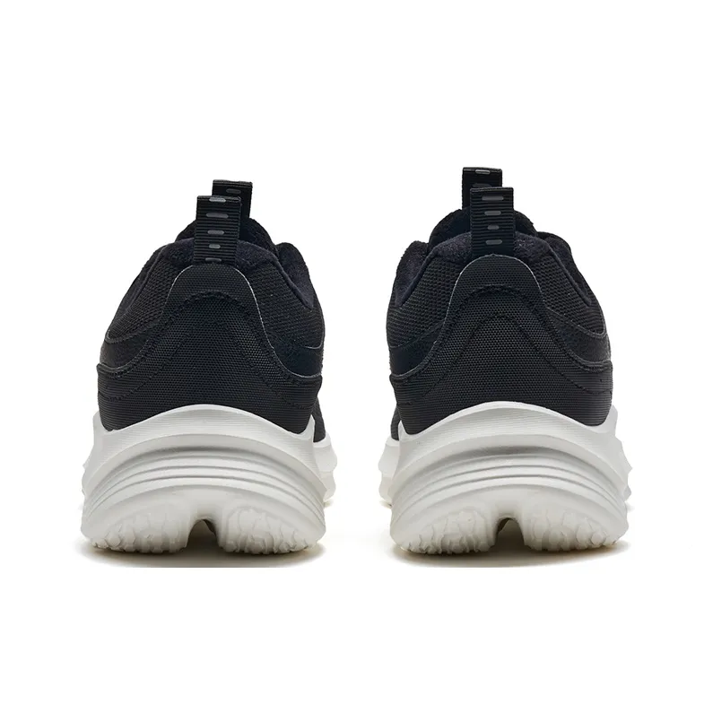 XTEP Anti Slip Wear Resistant Low Top Running Shoes Insulated Shoes Men's Black Sail White-2