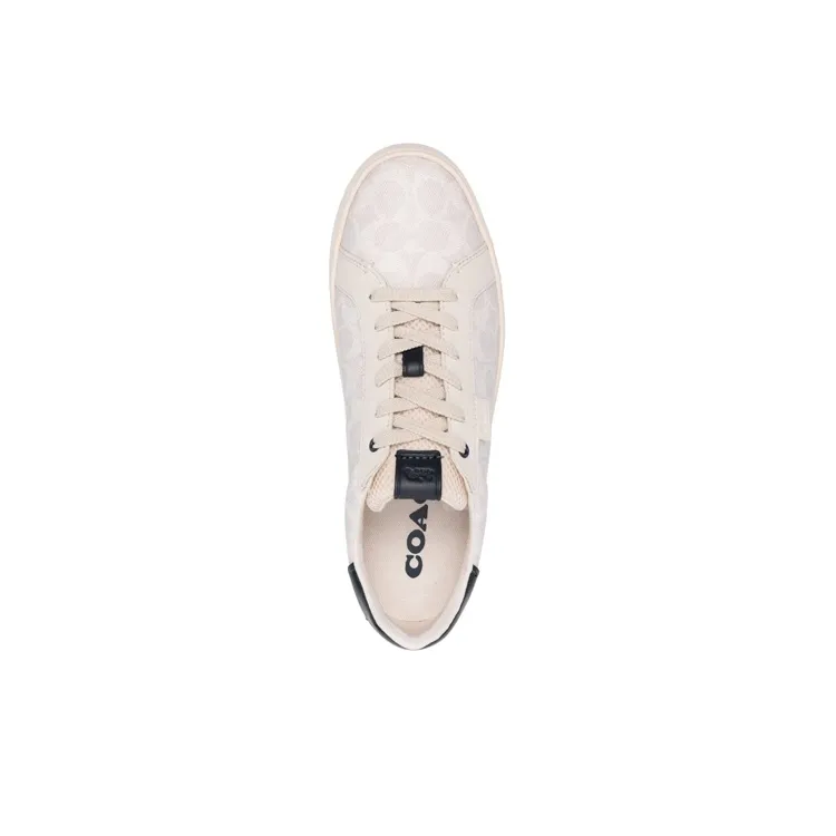 COACH Anti Slip Wear Resistant Low Top Skateboard Shoes Men's Beige-2