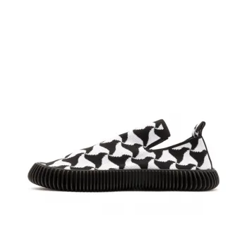 Bottega Veneta Ripple Knit Sneaker Black White