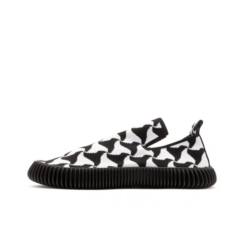 Bottega Veneta Ripple Knit Sneaker Black White-0