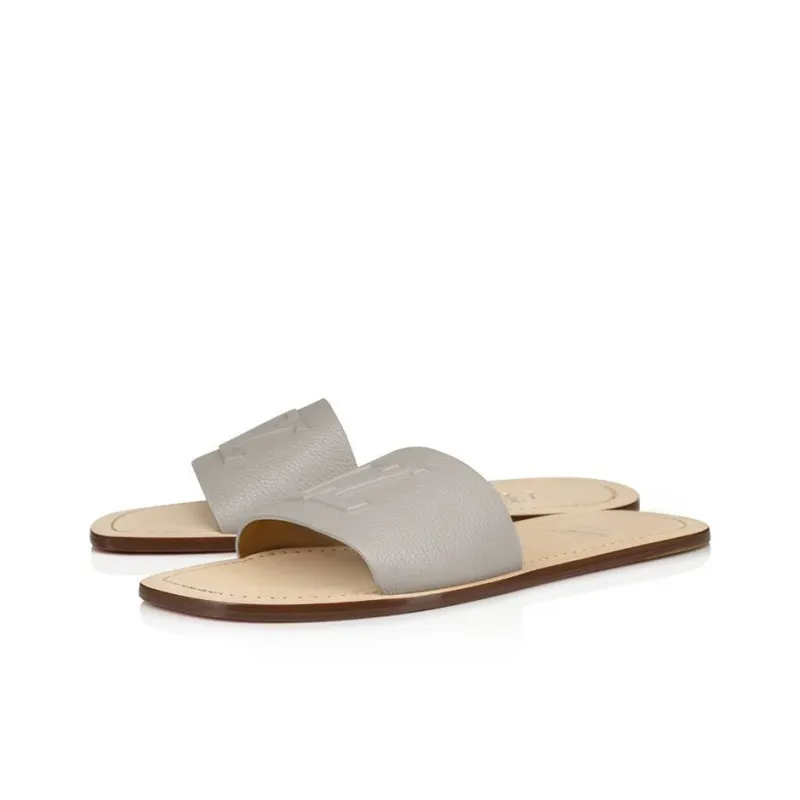 CL LUBOTING Slide Slippers Men's Gray Brown-1