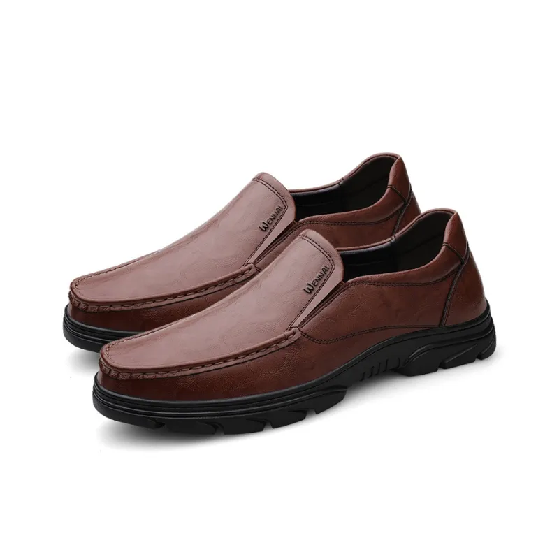Wen Nai Casual Shoes Men's Brown-3