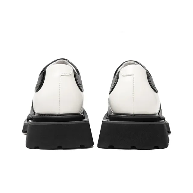 TUATARA Platform Shoes Men's Black White-4