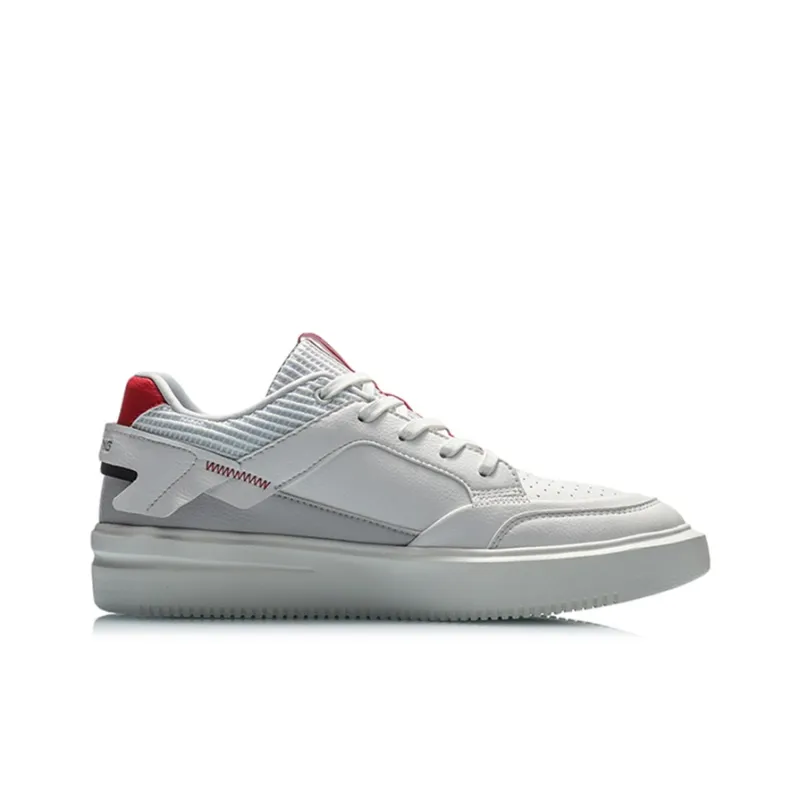 LiNing Wear resistant And Lightweight Low Top Skateboard Shoes Men's Bellflower Gray-1