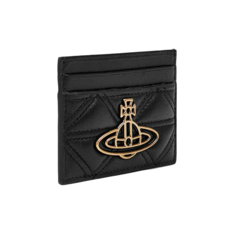 Vivienne Westwood Leather Card Holder Women's Black-1
