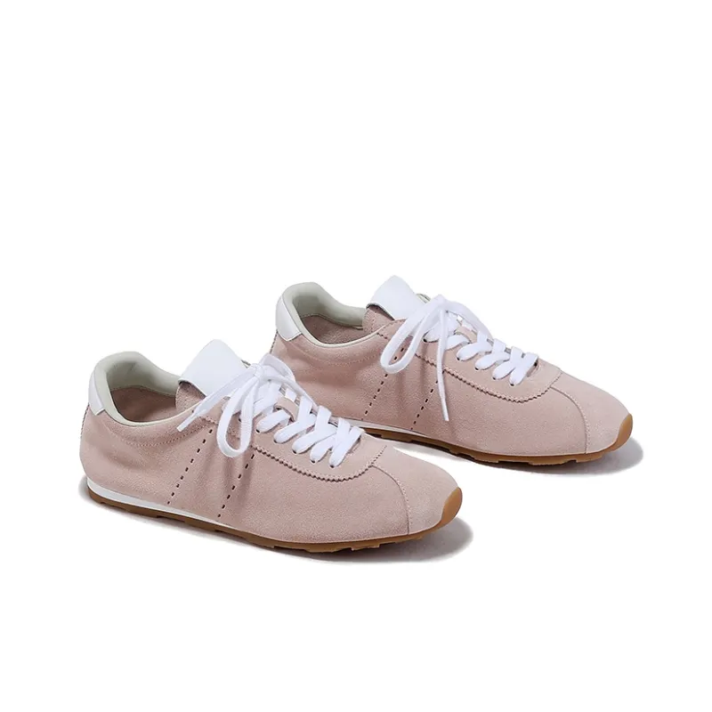 BELLALILY Low-Top Casual Shoes 1cm Women's Green Apricot Light Blue Dusty Pink-21