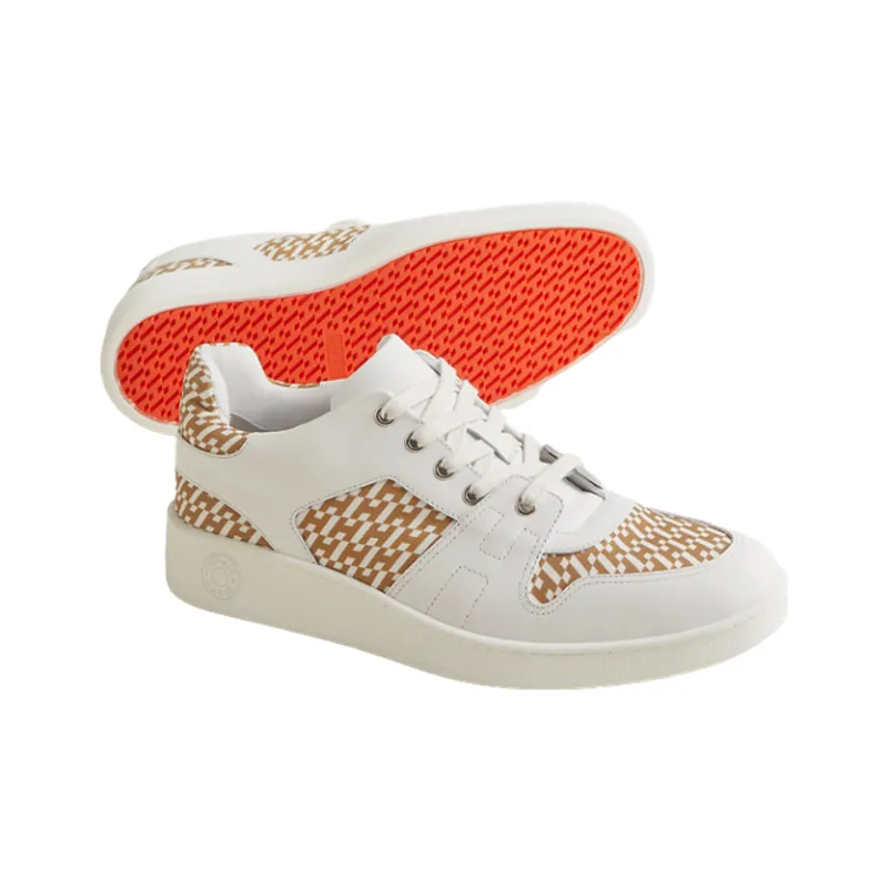 HERMES Free Slip Resistant Low Top Sports Casual Shoes Men's White Beige-3