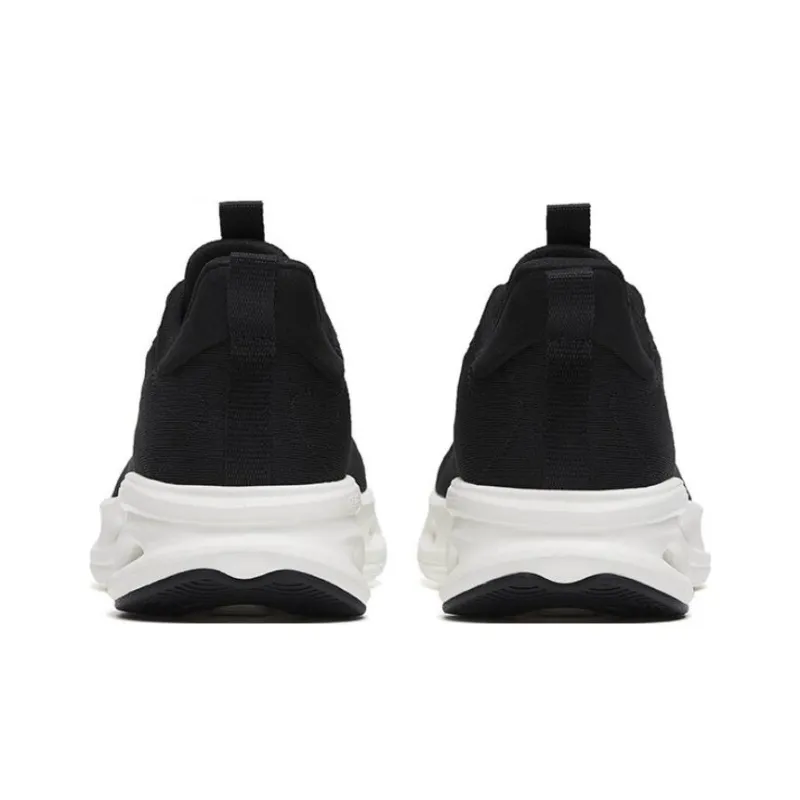 Anta Shock Absorbing, Non Slip, Wear Resistant, Breathable And Lightweight Low Top Running Shoes Men's Black White-2