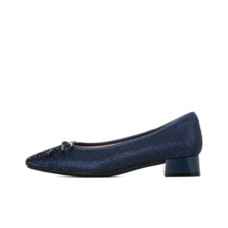 KADINA Women's Casual Shoes Women's Low Top Navy Blue/Apricot Pink-0